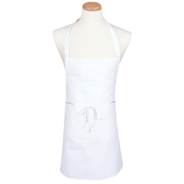 Chef Revival Chef 24/7Extra Wide Bib Apron w/Pencil Pocket -  White 600BAW-XL